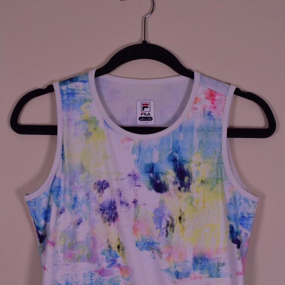 Fila Youth Girls Core Rainbow Tie Dye Athletic Wear Tennis Dress - Size L 12/14 - Picture 2 of 9